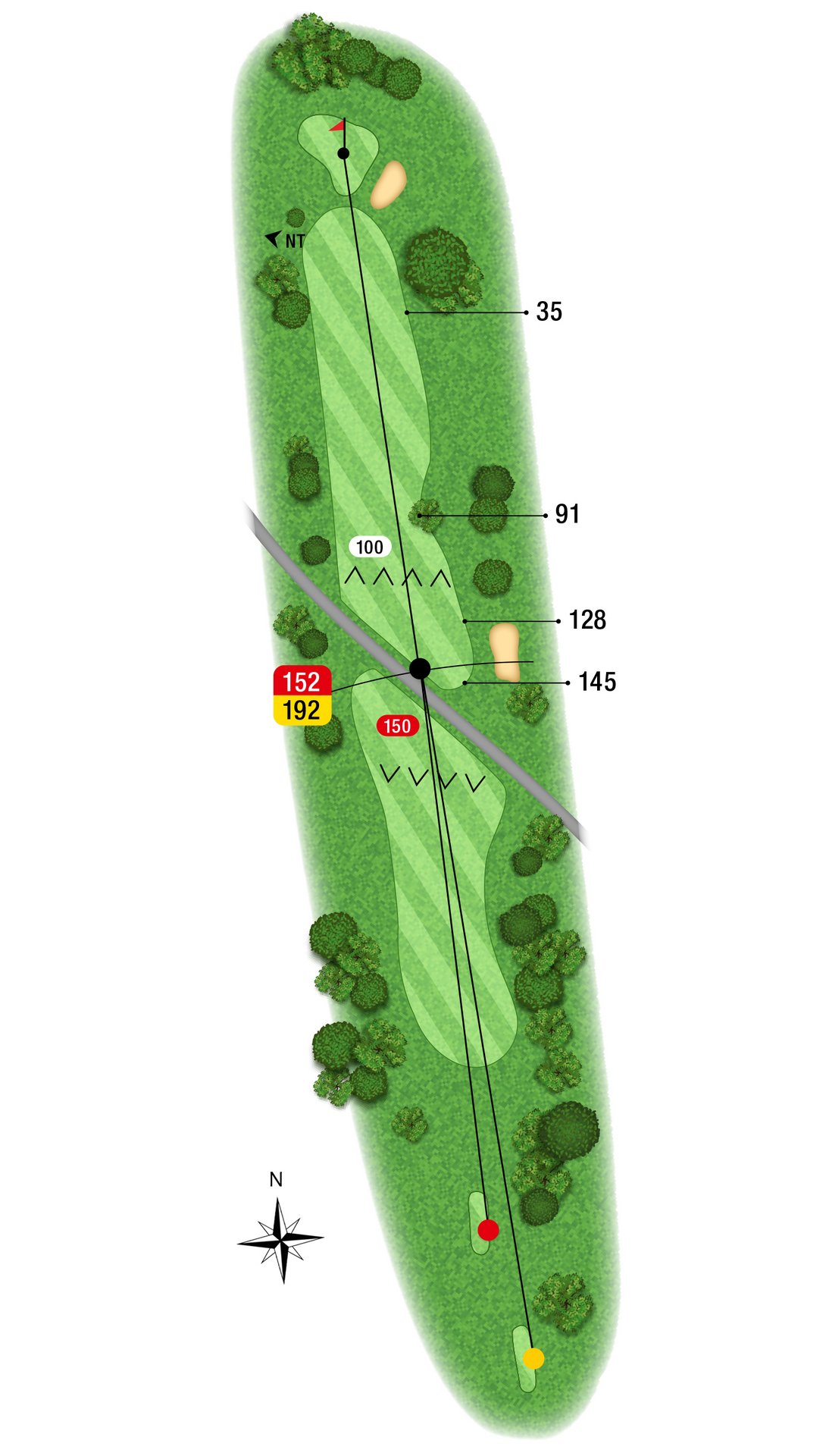 Karte und Anlagenprofil der Golfbahn 10 auf der Golfanlage Allgäuer Golf- und Landclub e.V. Ottobeuren